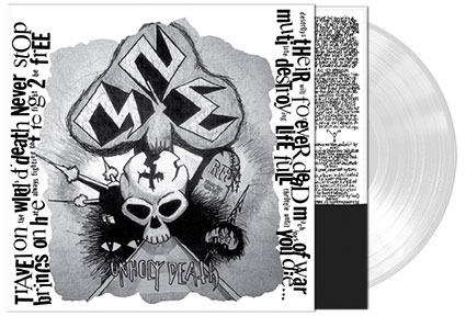 N.M.E. - Unholy Death/Machine of War LP (clear vinyl) - Click Image to Close
